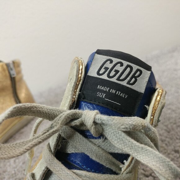 Golden Goode Slide Flag LTD Sneakers Distressed Designer Skate Shoes - Picture 3 of 16